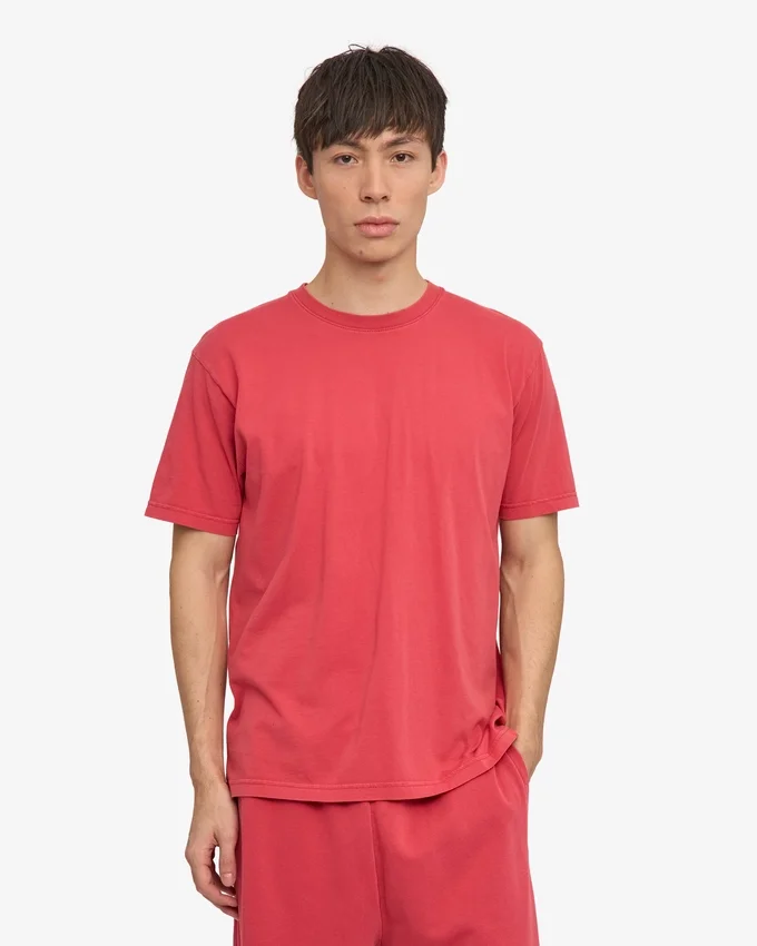 Classic Organic Tee – Verwaschenes Rot