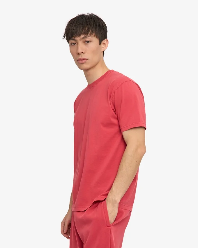 Classic Organic Tee – Verwaschenes Rot
