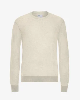 Crew-Shirt aus leichter Merinowolle – Elfenbeinweiß