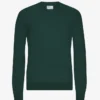 Crew-Shirt aus leichter Merinowolle – Smaragdgrün