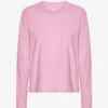 Damen-Bio-T-Shirt mit langem Arm – Kirschblüte