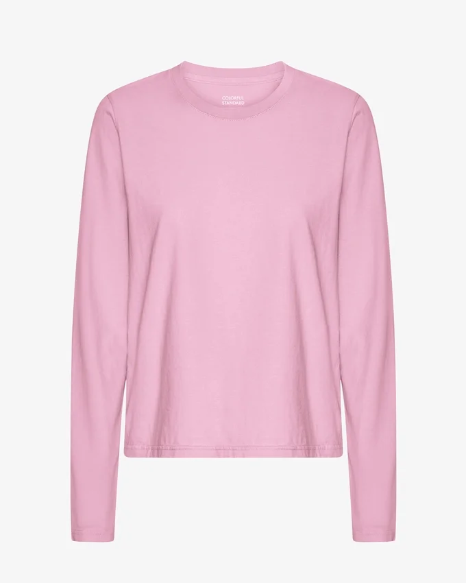 Damen-Bio-T-Shirt mit langem Arm – Kirschblüte