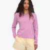 Damen-Bio-T-Shirt mit langem Arm – Kirschblüte