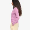 Damen-Bio-T-Shirt mit langem Arm – Kirschblüte