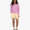 Damen-Bio-T-Shirt mit langem Arm – Kirschblüte