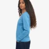 Damen-Bio-T-Shirt mit langem Arm – Seaside Blue