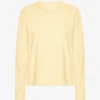 Damen-Bio-T-Shirt mit langem Arm – Soft Yellow