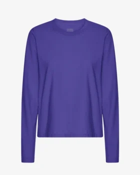 Damen-Bio-T-Shirt mit langem Arm – Ultra Violet
