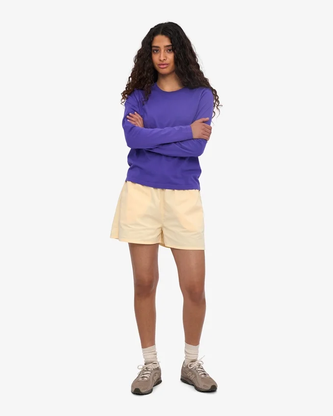 Damen-Bio-T-Shirt mit langem Arm – Ultra Violet