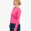 Damen-Bio-T-Shirt mit langen Ärmeln – Bubblegum-Pink