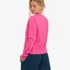 Damen-Bio-T-Shirt mit langen Ärmeln – Bubblegum-Pink