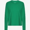 Damen-Bio-T-Shirt mit langen Ärmeln – Kellygrün