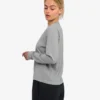 Damen-Bio-T-Shirt mit langen Ärmeln – Meliertgrau