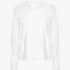 Damen-Bio-T-Shirt mit langen Ärmeln – Optisches Weiß