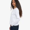 Damen-Bio-T-Shirt mit langen Ärmeln – Optisches Weiß