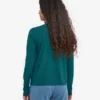 Damen-Bio-T-Shirt mit langen Ärmeln – Ozeangrün