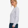Damen-Bio-T-Shirt mit langen Ärmeln – Snow Melange