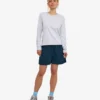 Damen-Bio-T-Shirt mit langen Ärmeln – Snow Melange