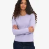 Damen-Bio-T-Shirt mit langen Ärmeln – Soft Lavender