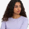 Damen-Bio-T-Shirt mit langen Ärmeln – Soft Lavender
