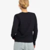 Damen-Bio-T-Shirt mit langen Ärmeln – Tiefschwarz