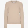 Damen Classic Crew-Socken aus Merinowolle – Elfenbeinweiß