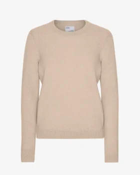 Damen Classic Crew-Socken aus Merinowolle – Elfenbeinweiß