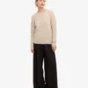 Damen Classic Crew-Socken aus Merinowolle – Elfenbeinweiß
