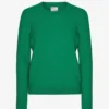 Damen Classic Merinowolle-Shirt – Kellygrün