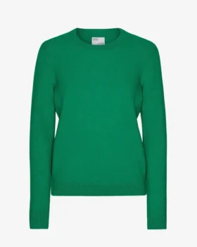 Damen Classic Merinowolle-Shirt – Kellygrün