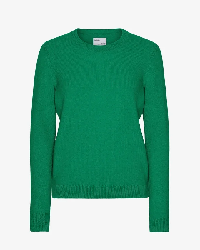 Damen Classic Merinowolle-Shirt – Kellygrün