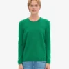 Damen Classic Merinowolle-Shirt – Kellygrün