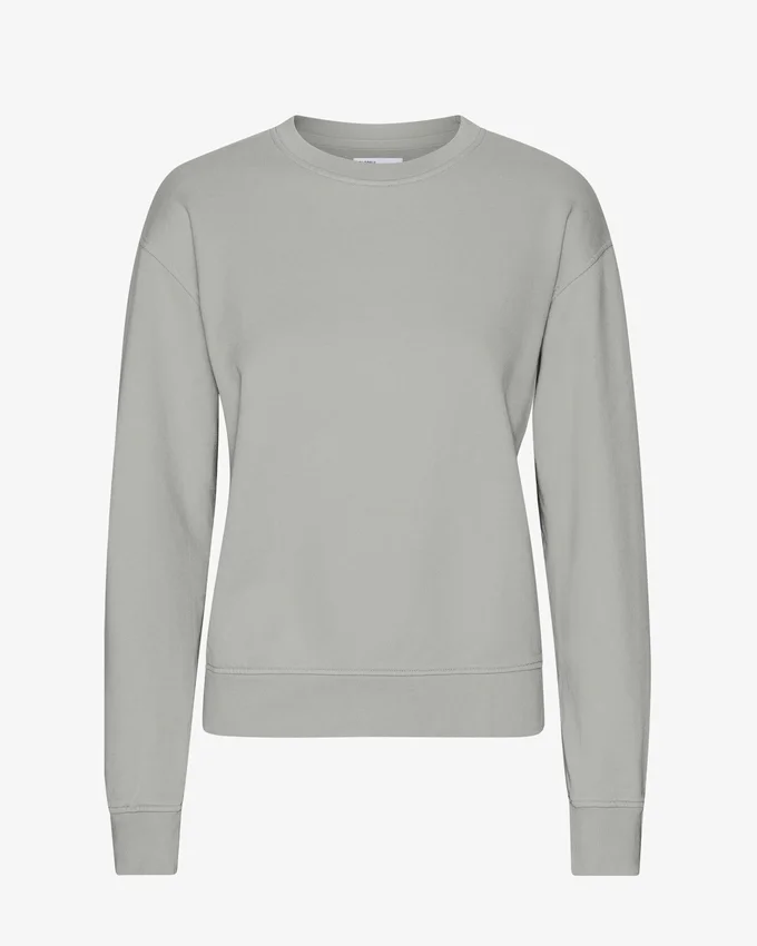 Damen Classic Organic Bio-Crew – Stahlblau