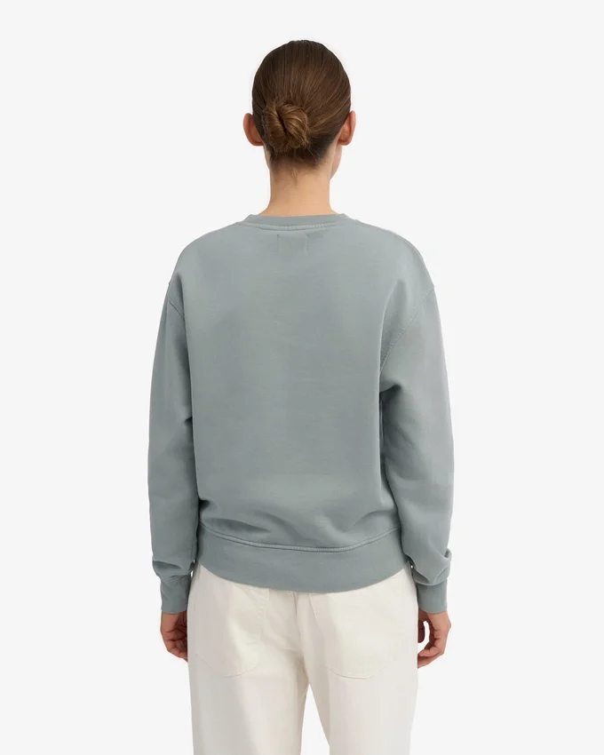 Damen Classic Organic Bio-Crew – Stahlblau