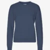Damen Classic Organic Bio-Pullover – Petrolblau