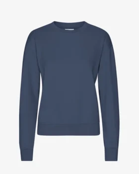 Damen Classic Organic Bio-Pullover – Petrolblau