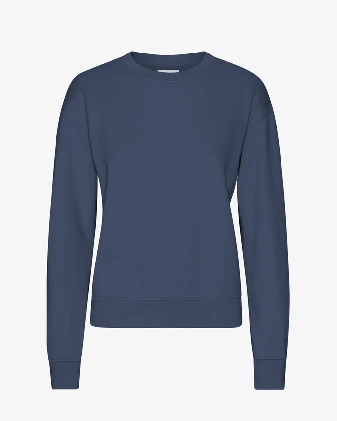 Damen Classic Organic Bio-Pullover – Petrolblau