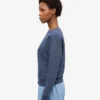 Damen Classic Organic Bio-Pullover – Petrolblau