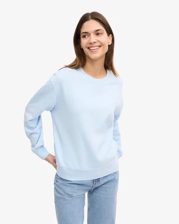 Damen Classic Organic Bio-Pullover – Polarblau