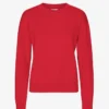 Damen Classic Organic Bio-Pullover – Scharlachrot