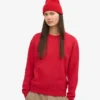 Damen Classic Organic Bio-Pullover – Scharlachrot