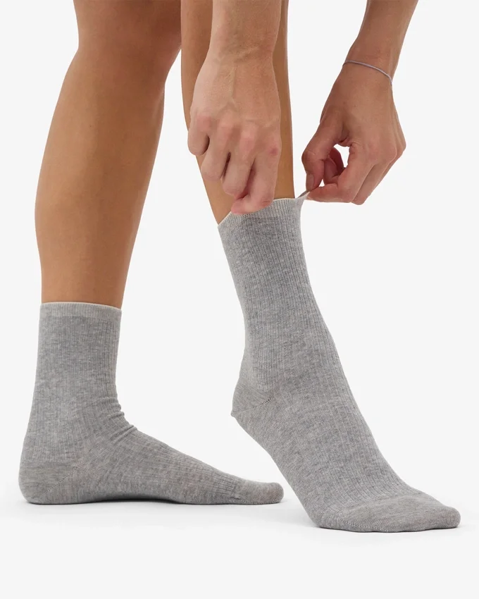 Damen Classic Organic Bio-Socken – Meliertes Grau