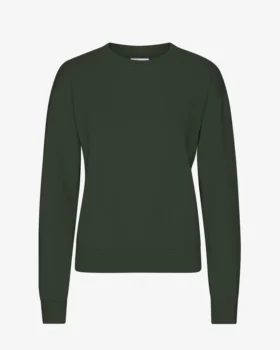 Damen Classic Organic Crew – Jägergrün