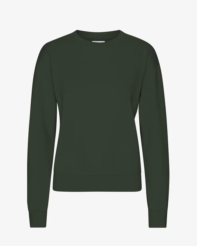 Damen Classic Organic Crew – Jägergrün