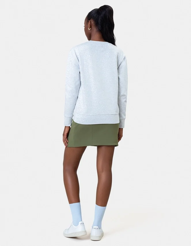 Damen Classic Organic Crew – Jägergrün