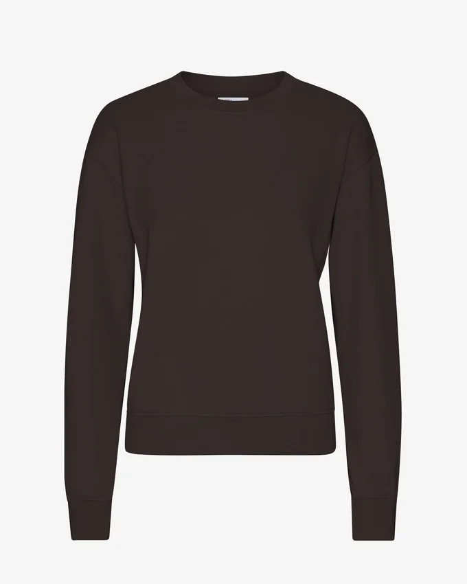 Damen Classic Organic Crew – Kaffeebraun