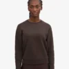 Damen Classic Organic Crew – Kaffeebraun