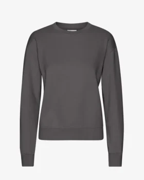Damen Classic Organic Crew – Lavagrau
