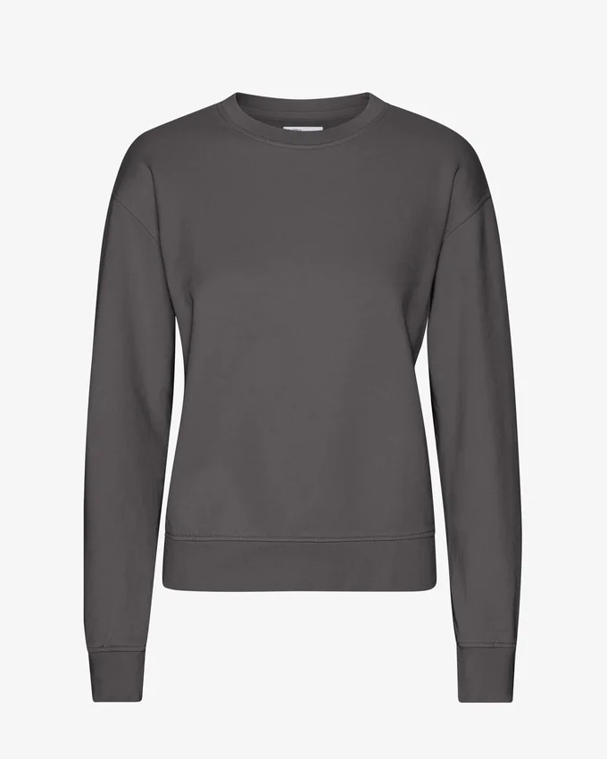 Damen Classic Organic Crew – Lavagrau