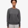Damen Classic Organic Crew – Lavagrau